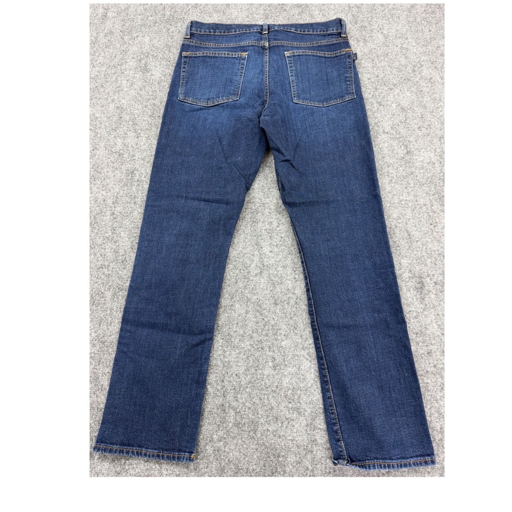 Vineyard Vines Mens Dark Wash Denim Jeans 32x30 Straight Leg Stretch Indigo - Picture 3 of 7